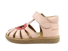Angulus pale rose/red heart sandal